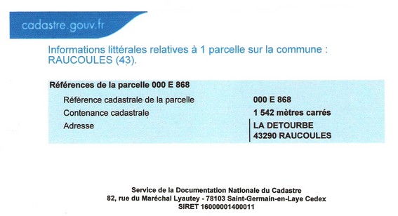 Cadastre.