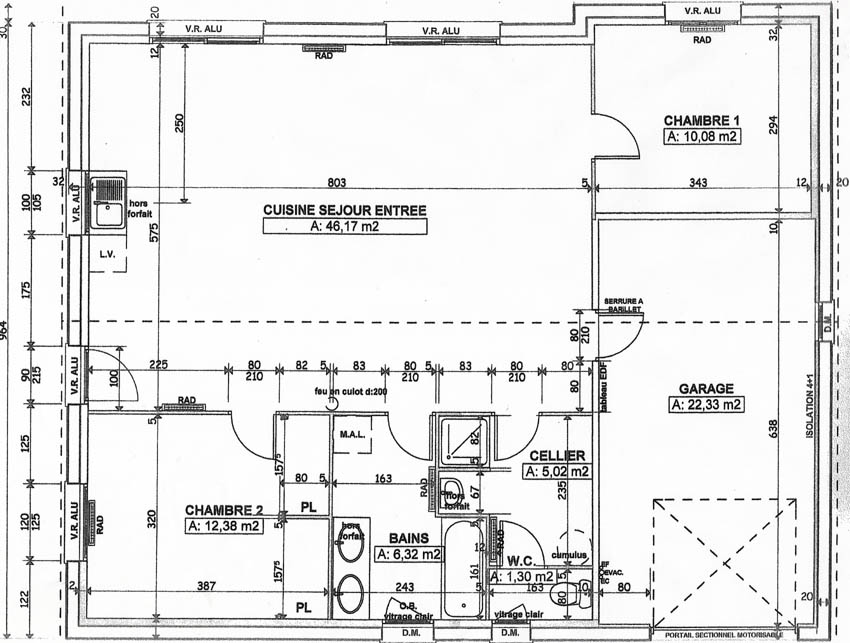 Plan maison.