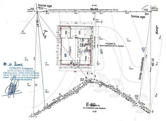 Implantation maison.